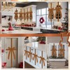 Daifunli 6 Pcs Christmas Velvet Cabinet Door Bows and Ribbons