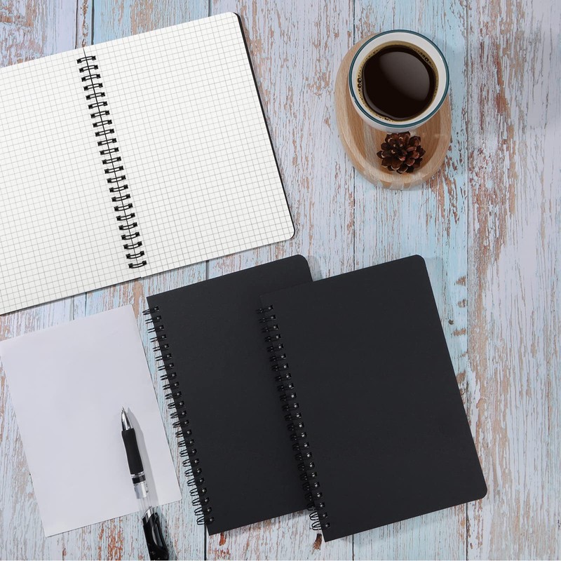 EUSOAR Graph Paper Notebook, A5 3Packs 5.5"x8.3" 120 Pages Hardcover