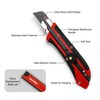 HAUTMEC 25mm Extra Heavy-Duty Utility Knife with 10pcs Blade set,