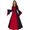 MAYLYNN Keyla Medieval Dress Robe Cotton Red LARP, Size: L