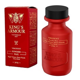 King's Armour Viscount Powder Wax – Professional Hair Styling Powder for Instant Volume, Matte Finish & Ultra Hold – Lightweight, Residue-Free Texture Wax, 20g (0.7 Ounce)
