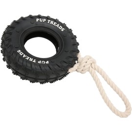 Cyrank Juguetes para Perros para Masticadores Agresivos, Juguetes para Masticar Neumáticos para Perros con Cuerda, Juguetes para Masticar Cachorros