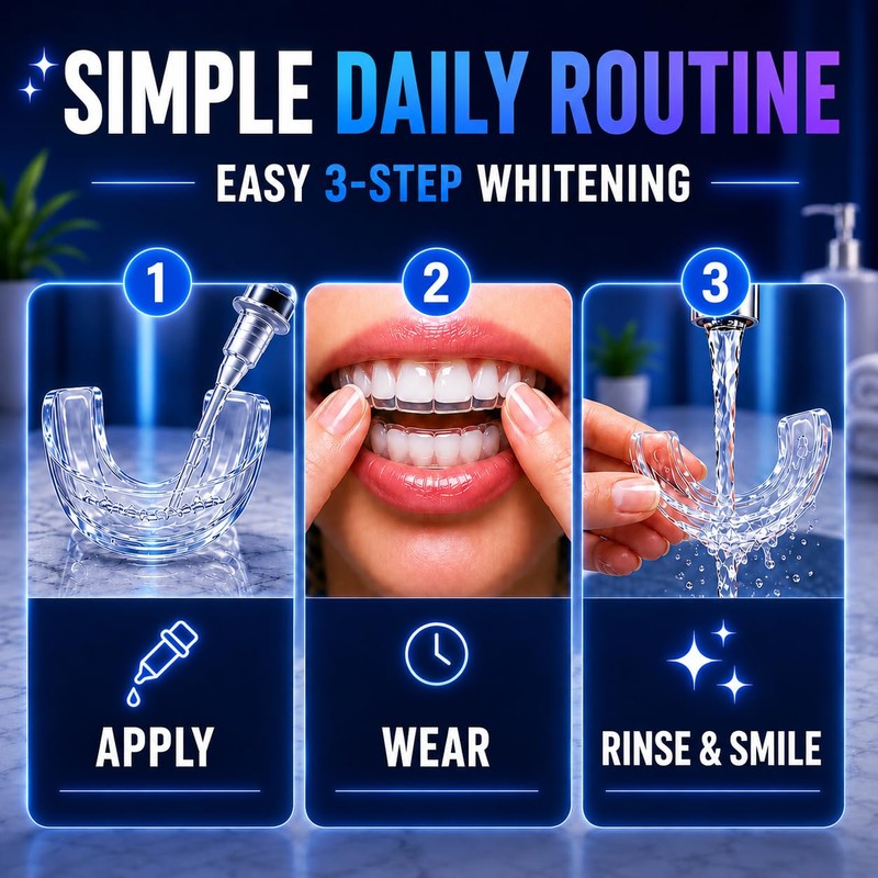ZABERRY Teeth Whitening Kit with 2 x 10ml Gel +