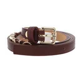 VALENTINO Emma Winter Belt W100 Caffé / Oro - Can be Shortened, Caffé / Oro, W100