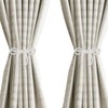Elegant Magnetic Curtain Tiebacks 2 Pack White Tie Backs for
