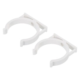 sourcing map Water Filter Clip 78x90mm Double Water Purifier Filter Clip Clamp White 2 Pack