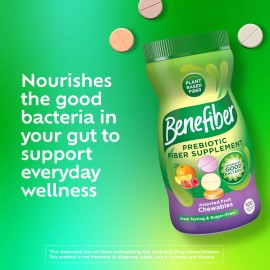 Benefiber Chewable Prebiotic Fiber Supplement Tablets for Digestive Health, A...