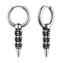 Womens Skull Earrings For Girls Y2K Jewellery Mens Punk Earring