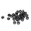 binifiMux 30pcs M8-1.25mm Black Hex Nuts Carbon Steel