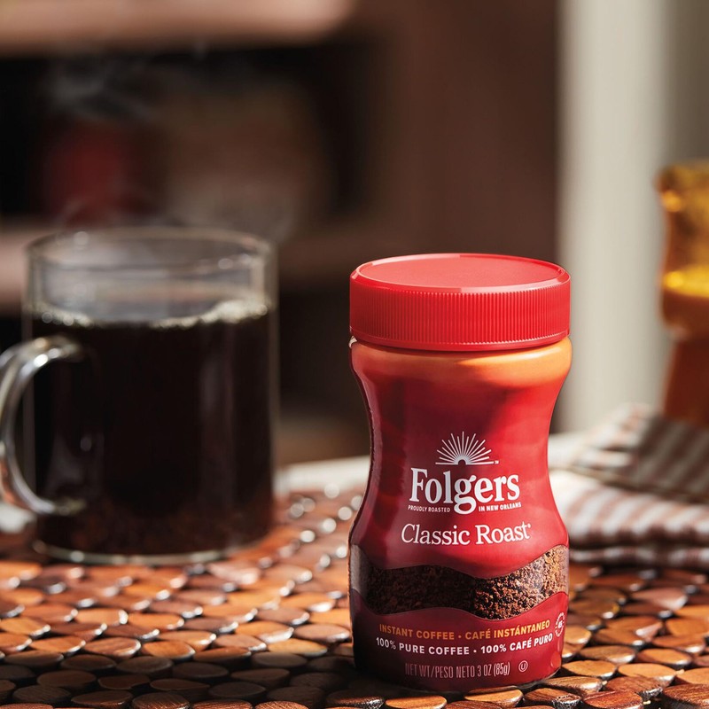 Folgers Classic Roast Instant Coffee, 8 Ounces