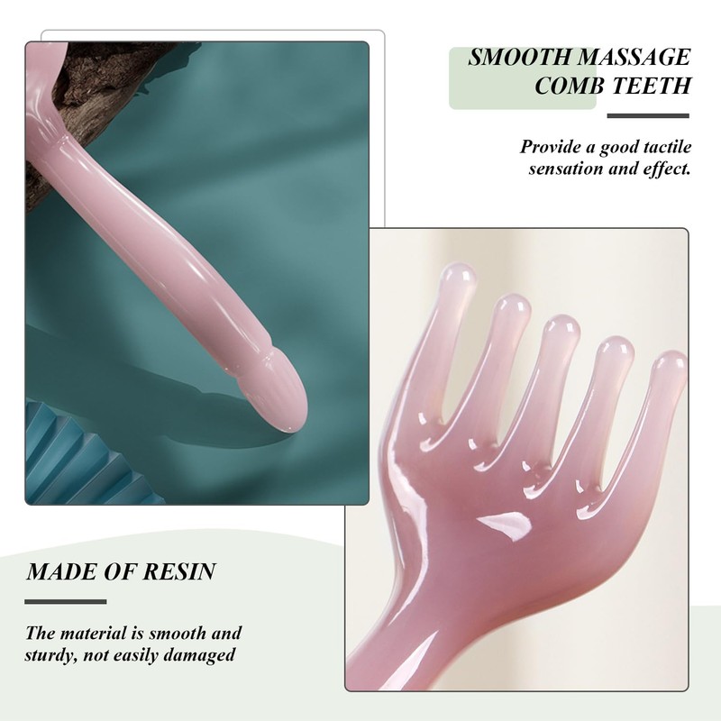 2 x massage comb and 1 x stencil, manual massage