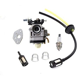 HQParts Carburetor & Spark Plug Compatible with 23CC GOPED Bigfoot ZENOAH G23LH G2D GO-PED Scooter
