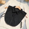 Holibanna 2pcs Detachable Faux Collar for Women Denim False Collar