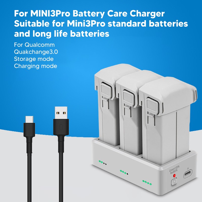 Drone Charging Station Intelligent Fast Efficient 3 Port Battery Charging