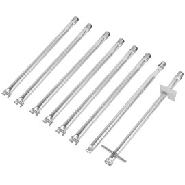 67558 Grill Burner Tube Kit for Weber Summit 660 Summit 670 Grills, Stainless Steel, 8 Pack