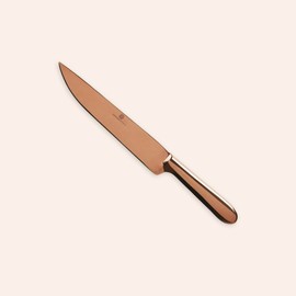 CopperStudio PrecisionCut Copper 8 inch Chef’s Knife- High Carbon Stainless Steel blade with Copper Titanium Coating, Rust proof, Magnetic. Used for Meat, Fruits, Vegetables. Dishwasher Safe.
