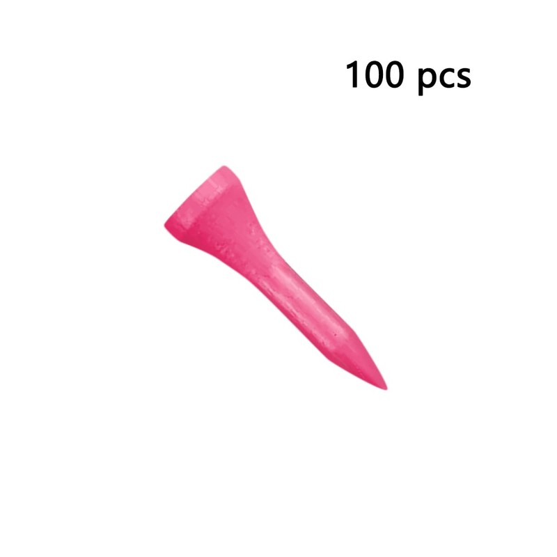 Zivisk Wooden Golf Tees 1-1/2" 100 Count 38mm Pink