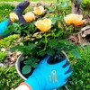 QEAR SAFETY 3 Pairs Gardening Gloves Textured Latex Palm for