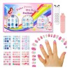 Set De Uñas Postizas Aliver 144pcs Para Niñas 3-12 Años