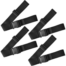 Adjustable Luggage Belts Suitcase Straps, 4Pcs Luggage Straps Suitcase Belts Luggage Belts,Luggage Strap Adjustable Suitcase Belts,Adjustable Luggage Straps Non-Slip Suitcase Belts with Buckle