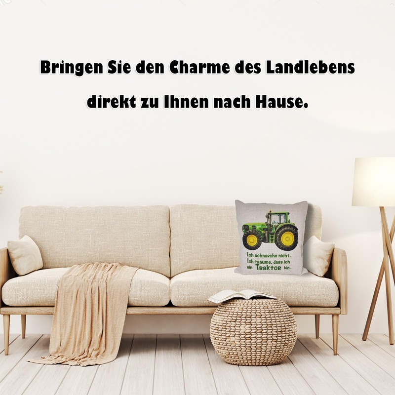 KiLaLa Anti-Snore Cushion Decoration Tractor Tractor with Saying