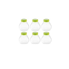 Tefal XF1020 plastic bottles and accessories for Joghurtbereiter Multidelice for Trinkjoghurt 200 ml (Pack of 6)