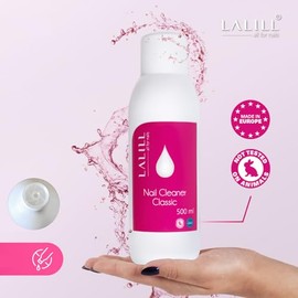 LALILL Nagel Cleaner 500ml Set - Nagel Entfetter mit Wattepads und Pumpflasche - Dispenser Pumpspender 200ml, 500 x Zelletten Pads aus Baumwolle, Nagelentfetter für Gelnägel, Hybride und Pinsel