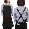 Canvas Apron Kitchen Cooking Carpenters Machinists Working Uniform with Crossed
