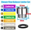 Yakamoz 2 Pieces Shower Flow Reducer Limiter Set, Set of