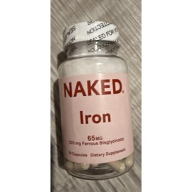 Naked  Iron  65mg, 325mg 60 Capsules -1 per serving EXP 5/28 NEW