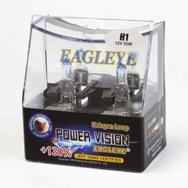 Eagleye Power Vision H1 12V 55W Halogen Headlight bulbs (Pack of 2)