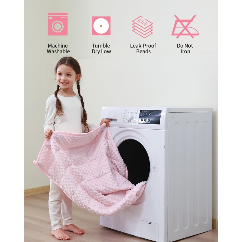 Mr. Sandman Weighted Blanket 3LBS 36 x 48 Inches, Minky