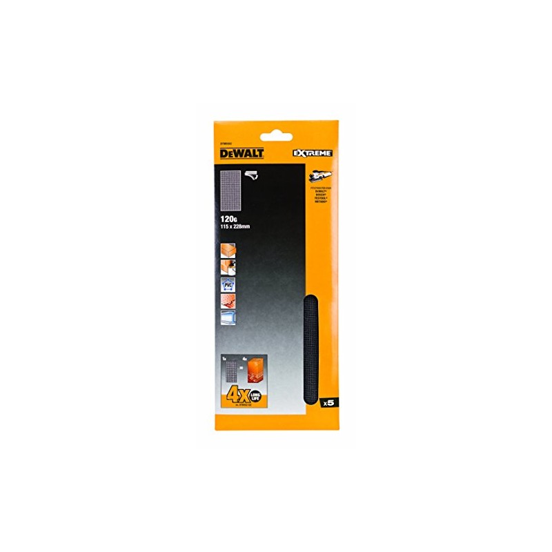 Dewalt DTM8552QZ 115 x 228 mm 120G 1/2 Sanding Sheets