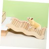 Sosoport Hamster Climbing Ladder Wave Bridge for Animals Safe Reptile