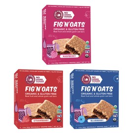 Fig ‘N’ Oat Bars, 1.4 Ounce 5 Count (3 Pack) – Blueberry, Raspberry, and Strawberry
