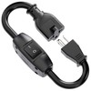 Heavy Duty On/Off Switch Extension Cord 12-AWG 15A Household Plug