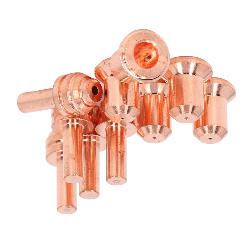 10Pcs Nozzle Electrode Kit Brass 176655 Electrode 176656 Nozzle Tip
