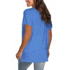 Saloogoe Womens Summer Tops 2025 Basic T Shirts Short Sleeve