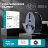 SUNLU Carbon Fiber PETG 3D Printer Filament 1.75mm, Increased Strength,