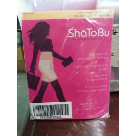 ShaToBu GET FIT High Waist Mid-Thigh Shaper NWT BUFF SMALL QVC - 2 packs
