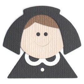 QUICKUTZ We R Memory Keepers 2-Inch by 2-Inch Die, Pilgrim Girl