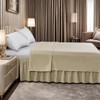 Elastic Wrap Around Bed Skirt - Easy Fit with 15-Inch