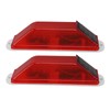 2 PCS Solar Warning Light 200mAh Light Control Waterproof Barricade