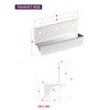 BaiNong Adhesive Touchless Foot Pulls for Cabinet Trash Can Silvery