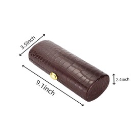 Tasysain Women PU Leather Long Handbag Snake Skin Pattern Shoulder Clutch Bag Special Brown Casual Evening Purse Bag, Brown