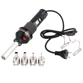 450 W Portable Heat Gun, Temperature + Air Flow Adjustable Digital Display Soldering Desoldering Hot Air Gun, for Heat Ic Smd Bga Soldering, Heat Shrink Tube