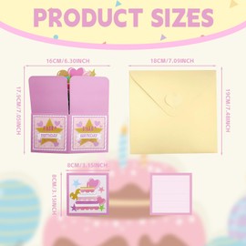 Happy 16th Birthday Pop-Up Card for Girls, Handmade 3D Pink Box Card with Shiny Rhinestone Number, Special Paper Greeting Card for Daughter Granddaughter Niece