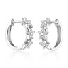 ALEXCRAFT 14K Earrings Star Gold Silver Hoop Earrings Small with