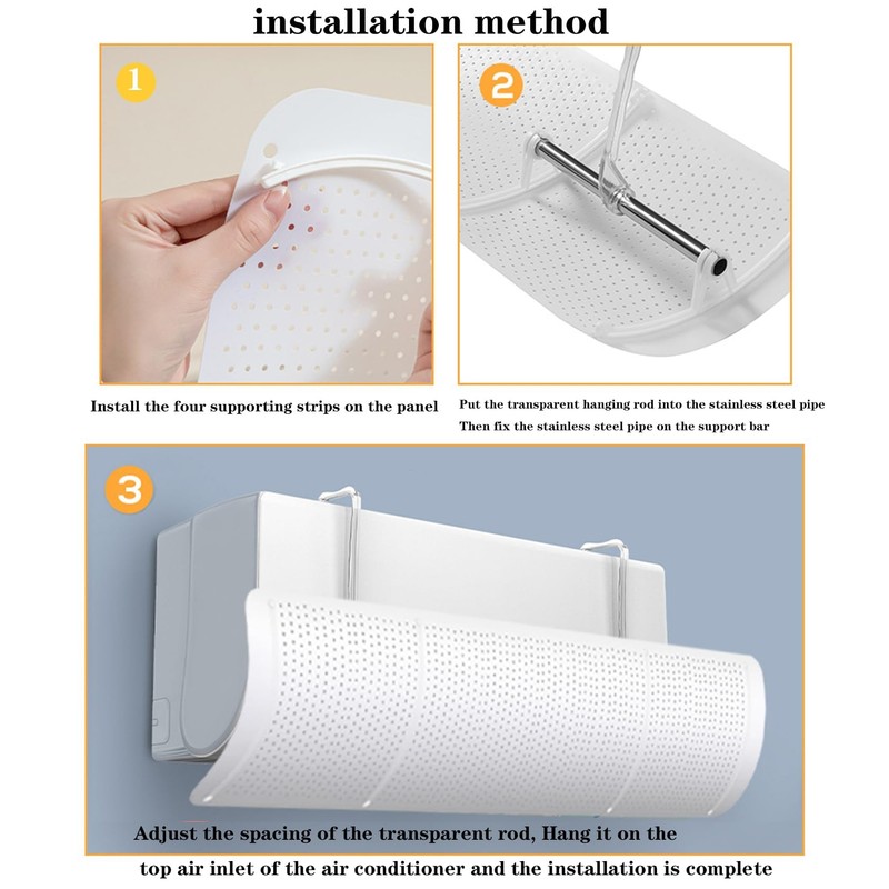 Universal Air Conditioning Deflector Air Conditioner Baffle Wall Mounted for