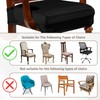 Havawish Large Velvet Dining Room Chair Seat Covers with Armrest